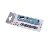 Dispensador de Clips de archivos de con agarre ergonómico, incluye 8 Uds, recambio de abrazadera de de Metal para oficinas, organización de documentos, Clips seguros para niños