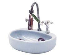 Dispensador De Clips Para Muebles Miniaturas, Soporte De Chinchetas, Organizador De Oficina, Suministros De Almacenamiento Magnético De Escritorio | Papelería En Forma De Fregadero, Accesorio De