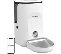 Dispensador de comida inteligente para mascotas F16 WiFi 5G de 4L (blanco) - DOGNESS