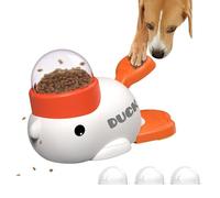 Dispensador de comida interactivo en forma de pato, 2 en 1, juguete interactivo para perros, inteligencia de alimentación lenta, reduce la hinchazón y promueve una alimentación saludable, para