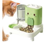 Dispensador de comida para gatos | 2 en 1 Alimentador automático para mascotas - Bebedero inteligente para animales domésticos Interior Exterior Casa Viaje