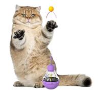 Dispensador de comida para gatos, juguete alimentador de rompecabezas para gatos con varita de juguete y luz LED, juguetes de enriquecimiento para gatitos, comedero interactivo para gatos de interior