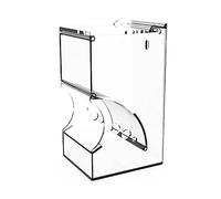 Dispensador de comida para hámster para mascotas, bandeja de golosinas para hámster, contenedor de comida de gran capacidad, comedero para mascotas de gran capacidad