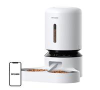 Dispensador de comida para mascotas Petlibro Granary PLAF103 5L WiFi Doble Plato Blanco