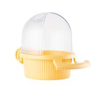 Dispensador De Comida para Periquitos Espacioso Comedero Pájaros Colgante con Soporte Percha Accesorios Jaula Loros Periquitos Cacatúas Dispensador De Comida Loros