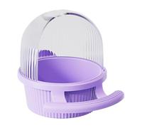 Dispensador de Comida para periquitos: para pájaros antisalpicaduras, contenedor de alimentación montado en Jaula con diseño de fácil Recarga, Accesorio de alimentación para Aves con Cierre s