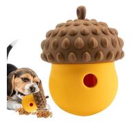 Dispensador de comida para perros, juguete interactivo de bola de bellota para cachorros y perros, juguete masticable de silicona para alimentación lenta, entrenamiento, limpieza de dientes, bola de