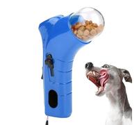 Dispensador De Comida para Perros, Pistola De Golosinas para Gatos, Lanzador De Golosinas Portátil para Mascotas, Comedero Automático para Gatos con Cordón, Juguetes Interactivos para Perros Y Gatos