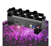 Dispensador de confeti, pulverizador de confeti para fiestas, lanzador de confeti profesional con control remoto, adecuado para bodas, discotecas, clubes, escenarios y fiestas.