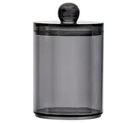 Dispensador de - Contenedor de bola de algodón | Caja de hisopo de algodón negro, portavasos transparentes de algodón, dispensador de bolas de brotes de algodón, organizador de fras