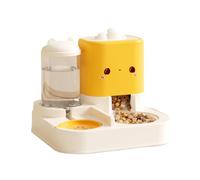 Dispensador de croquetas gato automático 2 en 1 - Alimentador con cuenco de agua 2,2 L + 1,5 L, dispensador de agua para gatitos, perros de pequeño tamaño, alimentación continua