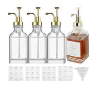 Dispensador de de, Botella Transparente de café, Botella de Salsa a Prueba de Fugas Transparente para Ketchup jabón líquido Cocina Bebida Mesa Postre Chefs Baristas Bar Club