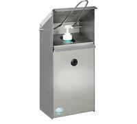 Dispensador de desinfección de manos con soporte de pared VAR, bajo llave