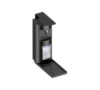 Dispensador de desinfectante Plan KEUCO para jabón líquido y desinfectante líquido, 500ml, con ventana para indicador de nivel de llenado, 34954370100, Color: negro mate / negro