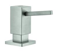 Dispensador de detergente GROHE Cube, para jabones líquidos, recipiente de 500 ml, 40649DC0, Color: súper acero