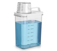 Dispensador de detergente hermético con vaso medidor, caja de almacenamiento hermética de detergente en polvo, caja de almacenamiento para detergente, caja de Almacenamiento con Vaso Medidor 1800 ml