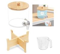 Dispensador de detergente para Ropa de 2,5L con Grifo, Botella de Almacenamiento de suavizante de Tela, contenedor de Almacenamiento de líquido de Lavado, tarros de lavandería con Tapa (2.5L)