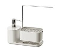 Dispensador de detergente recargable - Jabonera de cocina y baño | Botella dispensadora de gel de ducha | Soporte para almacenamiento de cocina, jabonera líquido, organizador de plan de trabajo