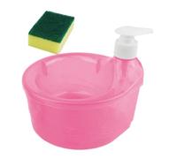 Dispensador de detergentes - Soporte líquido de 17 pulgadas | Bomba manual de PE - Contenedor de jabón ecológico de 1000 ml con capacidad para cepillos de limpieza de cocinas, esponjas y paños fáciles