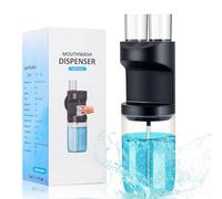 Dispensador de Enjuague Bucal Automático Recargable 550ml, con 2 Vasos Magnéticos, 3 Niveles de Dosificación, para Baño (Adultos y Niños)