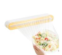 Dispensador De Envoltorios De Cocina, Corte Fácil Y Seguro, Material ABS, Organizador De Envoltorios 3 En 1 Con Cortador, Soporte Magnético Para Toallas De Papel, Compacto Y Ahorra Espacio, Para