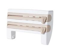 Dispensador de Envoltura - Dispensador De Rollo De Alimentos Con Cortador De Cortador | Organizador De Cine De Cocina Para Bolsas De Sandwich En El Gabinete De La Puerta Del Cajón Empaquetando