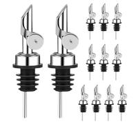 dispensador de, erupción de - 12x Licor Spout | Dispensador de tapón de vinagre de de oliva de acero inoxidable para salsa de ensalada de alcohol soja