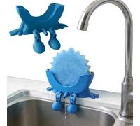 Dispensador de Esponja Colgante con Drenaje - Mantén tu Esponja Seca y Sonriente, Soporte para Esponjas con Diseño 3D para Fregadero y Baño, con Patas Colgantes y Forma Divertida para Cocina