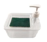 Dispensador de esponja de puerta - 8 pulgadas 2 en 1 organizador, caddy esponja de jabón para multifuncional, dispensador de jabón líquido a prueba de fugas de larga duración | Adecuado para el