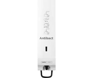 Dispensador de espuma de jabón ParadiseLine Antibact Slim CWS, capacidad de 0,5 l, con indicador de nivel de llenado y cerradura de cilindro