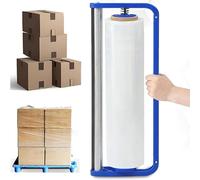 Dispensador de Film Stretch, Herramienta Manual para Envolver con Film elástico, soporta Rollos de 19'', máquina de Embalaje con Film para palets, Soporte dispensador de Film retráctil