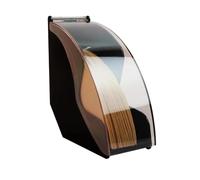 Dispensador de Filtro de Café Soporte de papel for filtro café con goteo manual, estante almacenamiento cubierta acrílica, dispensador, herramientas barista for utensilios cocina(Black)