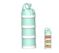 Dispensador de fórmula de viaje,Contenedores de fórmula para viajes | Contenedor de leche en polvo de dibujos animados en capas | Contenedor de fórmula portátil, dispensador de fórmula espesa para via
