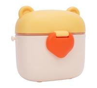 Dispensador de Fórmula para Bebés de Gran Capacidad, Recipiente de Polvo de Leche Portátil para Viajar, con un Mecanismo de Sellado Efectivo, Multifuncional para el (YELLOW)