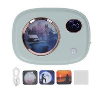 Dispensador de fragancias, pantalla Digital inteligente, difusor ultrasónico de aromaterapia para inodoro, sala de estar y Hotel (Verde)