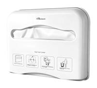 Dispensador de fundas de asiento de inodoro comercial montado en la pared, soporte para asiento de inodoro con cerradura de llave y acceso sin llave para baño público