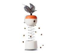 Dispensador de golosinas para gatos, de alimentación lenta para mascotas, para gatos con campana, juego de protección para gatos, cuencos para perros, bola de alimentación lenta