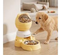 Dispensador de golosinas para Gatos, dispensador de golosinas para Perros con Forma de Oso de 1, 5 l, alimentador Lento Interactivo para una digestión y Entrenamiento saludables (Estilo 2)