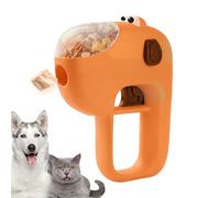 Dispensador de golosinas para gatos, lanzador de enriquecimiento, alimentador interactivo para gatos, para acampar al aire libre, senderismo, hogar, viajes, entrenamiento de tiempo de juego