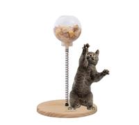 Dispensador de golosinas para gatos - Treat Ball Treat Dispensador de juguetes para gatos - Cat Kitten Spring Ball Kitty Toys Pet Puzzle Suministros Dispensación de alimentos Regalo de cumpleaños Tent