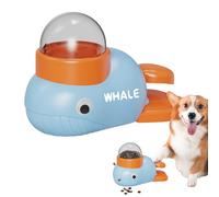 Dispensador de golosinas para Perros con botón | Juguetes dispensadores cognitivos para Perros, estimulación Cerebral, prevención del aburrimiento, Suministros para Cachorros para Jugar y Entrenar