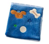 Dispensador de golosinas para perros, libro de masticación plegable, papel arrugado interactivo, de chirriante, juego de entrenamiento de habilidades, escondedor suave para