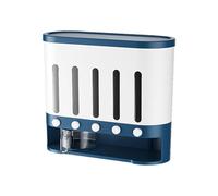 Dispensador de Granos, Dispensador de Arroz, 5Rejillas Dispensador Cereales, Dispensador de cereales para cocina, Wall-mounted Dry Food Dispenser Para Arroz, Alimentos Secos Y Frutas, A zul