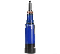 Dispensador de grasa de 90 g, aceite portátil con boquilla fina para rodamientos de cadena de sierra, kit de lubricación multiusos, azul, 16 cm