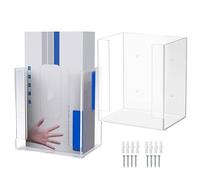 Dispensador De Guantes De Pared - 2 Piezas Soporte Acrílico Para Rollos De Papel - Soporte Y Porta Pañuelos - para Garaje Mecánicos Taller Lavandería Cocina Sótano Salón Belleza