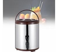 Dispensador de hervidor de agua caliente de acero inoxidable, urna de café aislada con tapa y espiga para bebidas calientes, eventos, fiestas y catering, barril de bebidas, duradero y eficiente