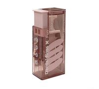 Dispensador de hilo dental de mano con diseño eficiente que libera una púa de hilo dental por prensa, reduciendo los residuos y promoviendo la higiene de forma consistente (rosa)