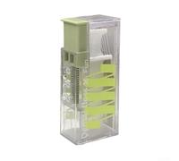 Dispensador de hilo dental portátil con 10 palillos de hilo dental automáticos, kit de viaje automático para el cuidado en movimiento, caja de almacenamiento compacta para el hogar y la carretera