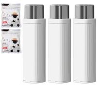 Dispensador De Hilo Dental Portátil, Dispensador De Hilo Dental De 3 Piezas con 200 Piezas De Hilo Dental Recargable, Estuche De Selección De Hilo Dental Automático(White*3)