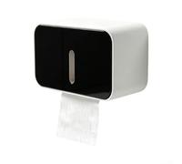 Dispensador de inodoro 21cm Fits Standard Rolls Max Toilet Dispenser(negro) | Plástico ABS de alto impacto, impermeable y resistente al polvo, resiste el desgaste diario, fácil de limpiar, uso duradero